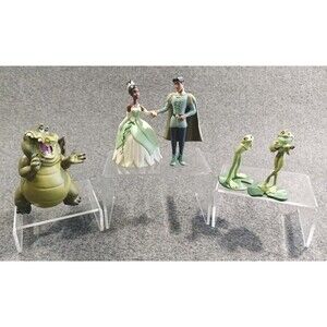 Disney Princess and the Frog Figures  4" Toys Cake Toppers Lot Of 5